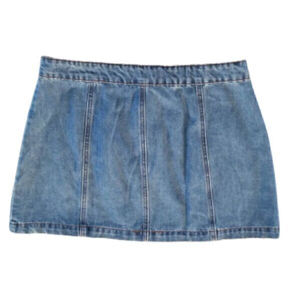 Altar'd State Bohemian Chic Denim Mini Skirt - Picture 10 of 11